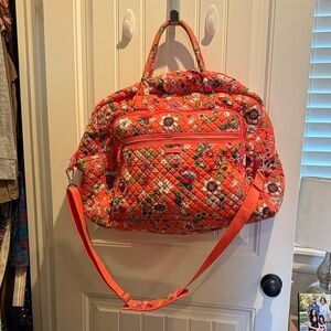 Vera Bradley Coral Floral Large Weekender Bag